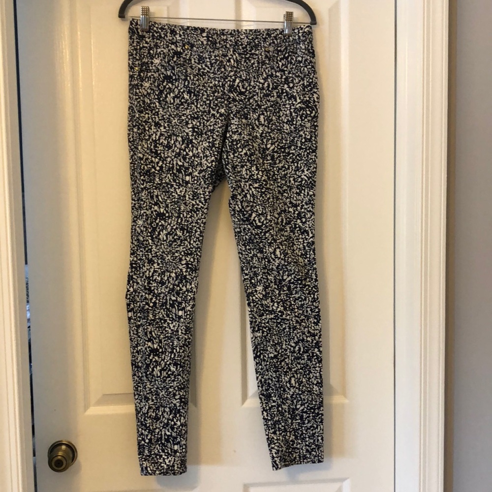 H&M Blue & White Stretch Skinny Pants